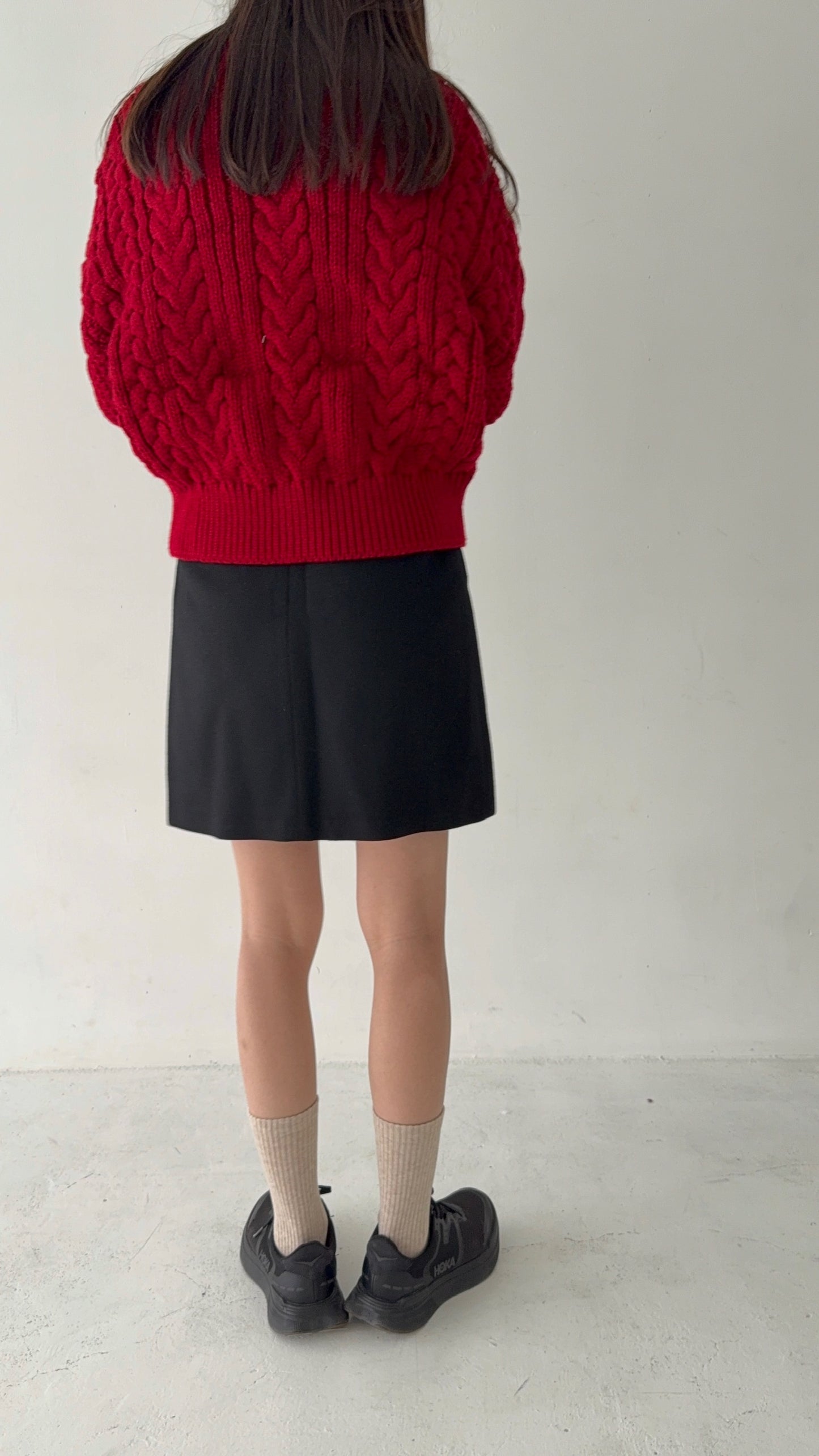 NUKU wool mini skirt