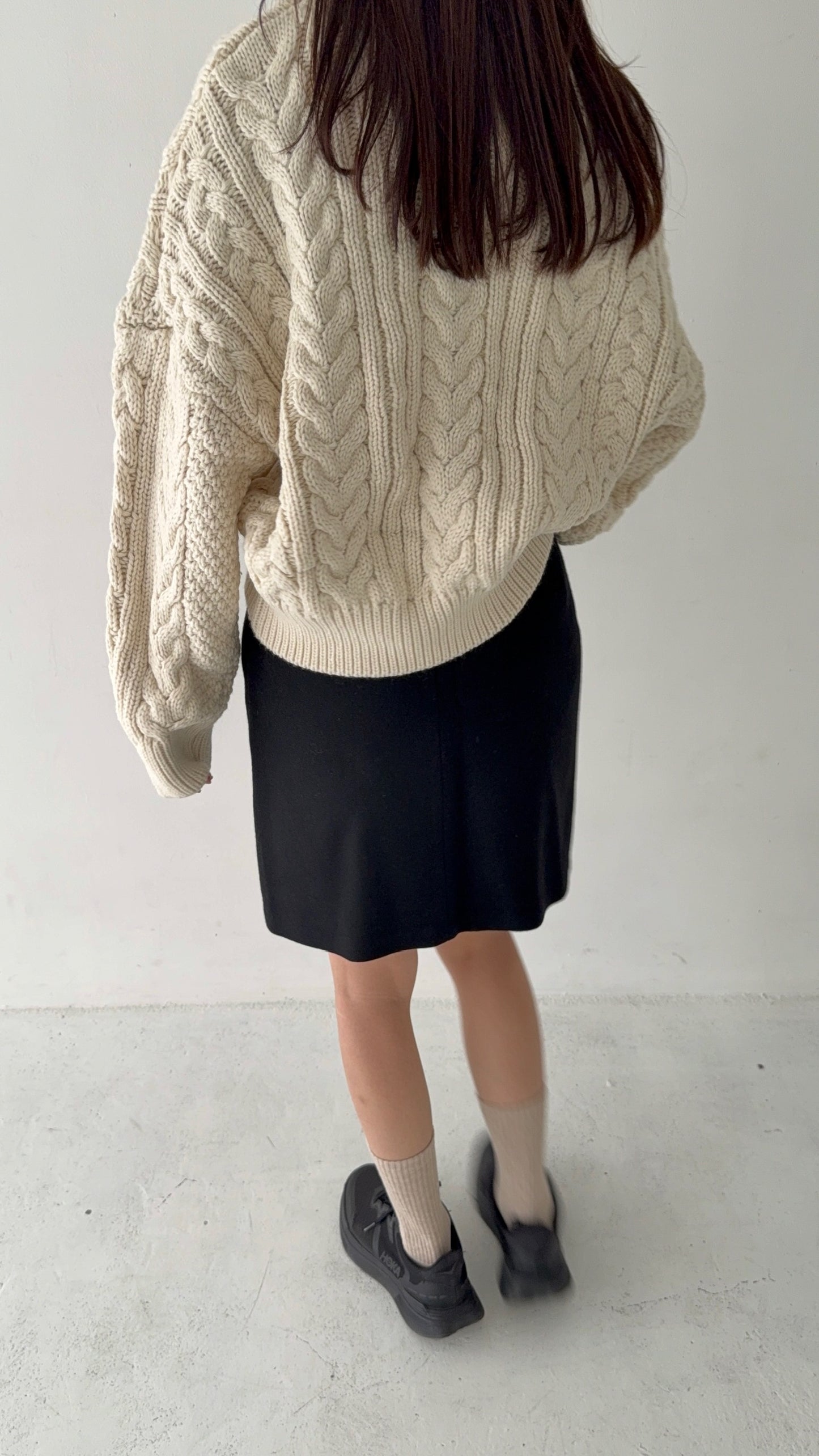 NUKU wool mini skirt