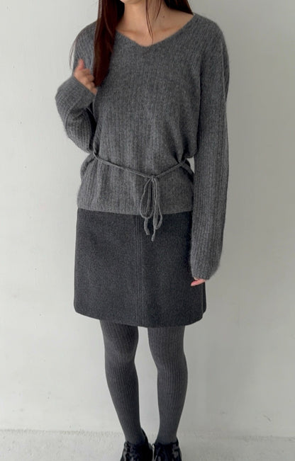NUKU wool mini skirt