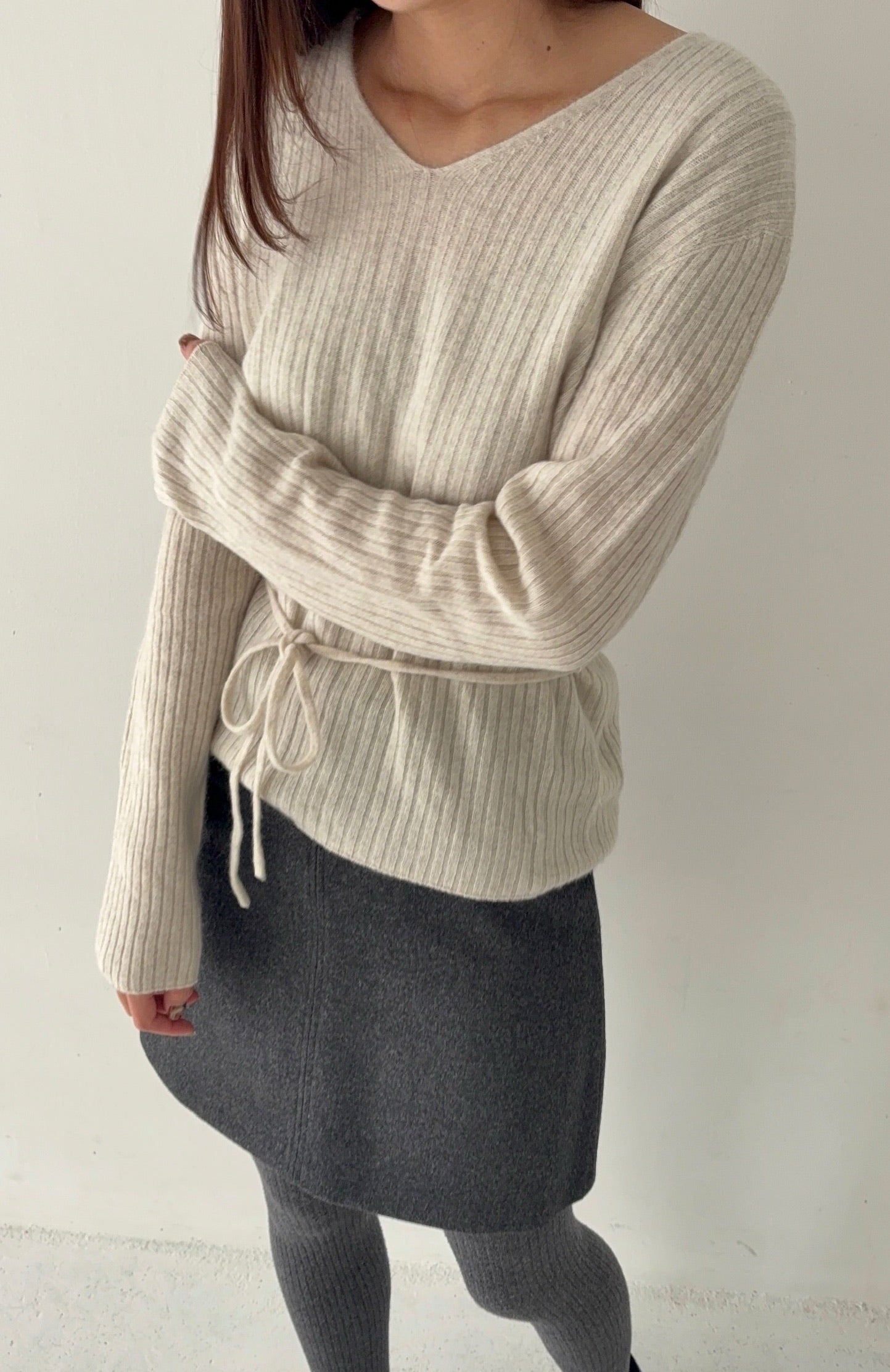 NUKU wool mini skirt