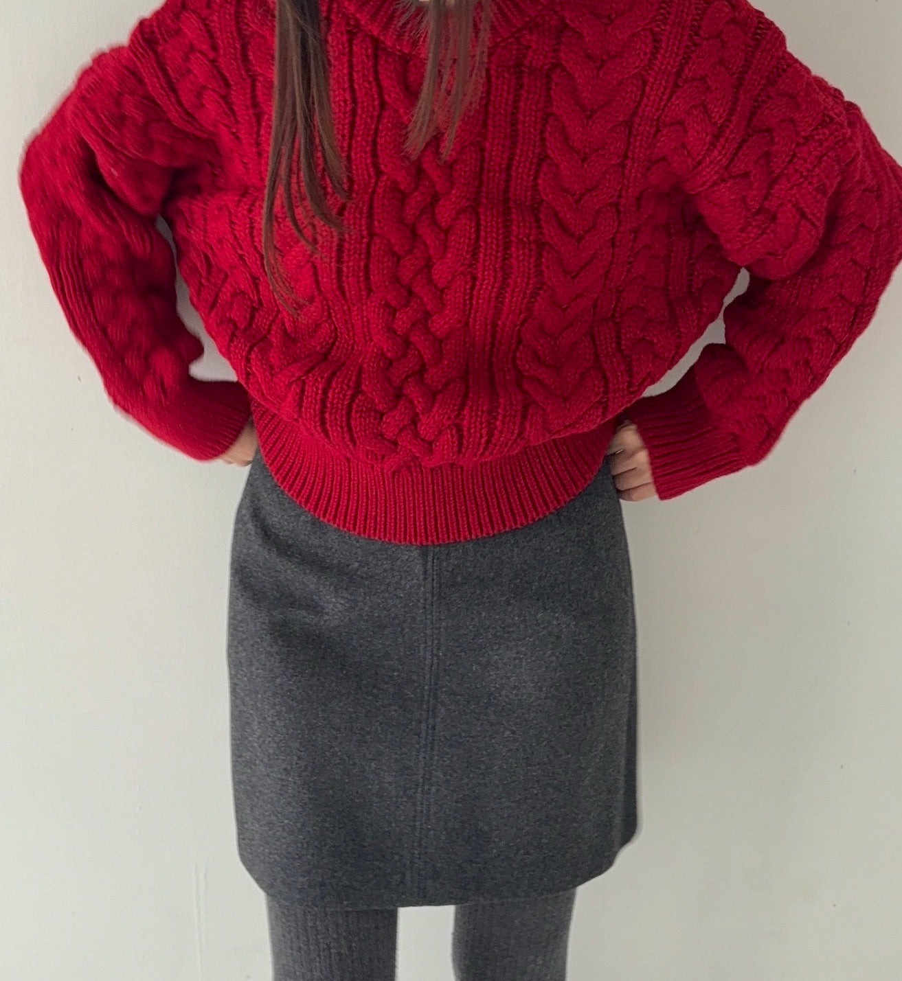 NUKU wool mini skirt