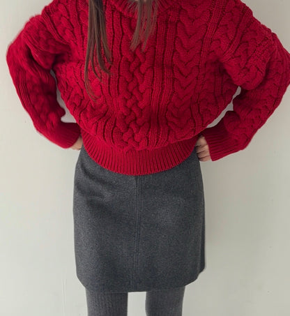 NUKU wool mini skirt