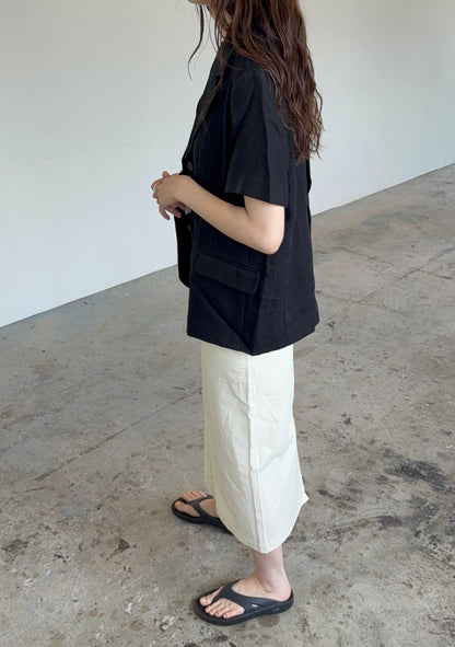 new cotton long skirt