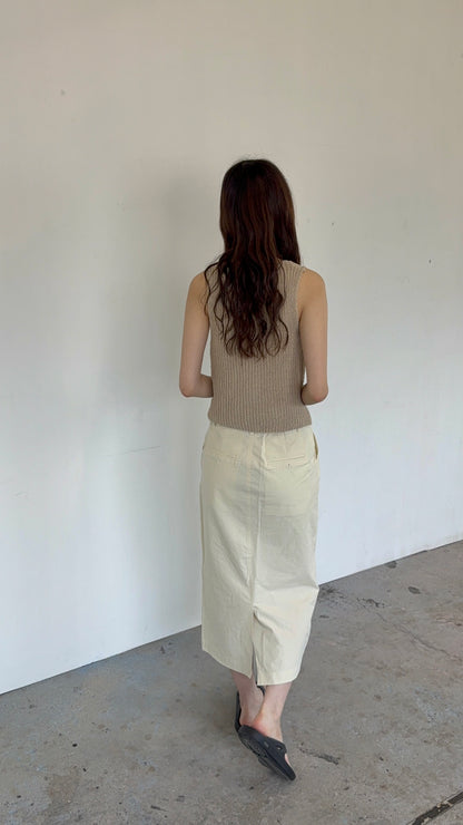 new cotton long skirt